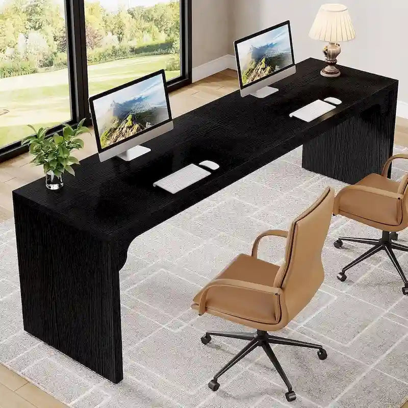 Bureau 2 personnes pour bureau à domicile, Grand bureau d'écriture pour 2 personnes