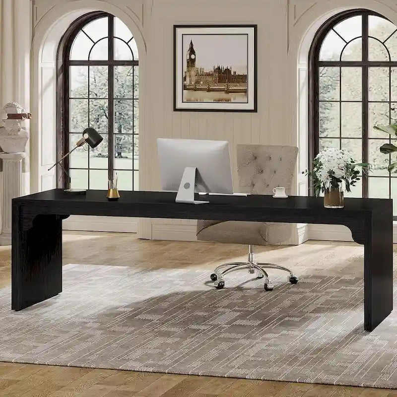 Bureau 2 personnes pour bureau à domicile, Grand bureau d'écriture pour 2 personnes