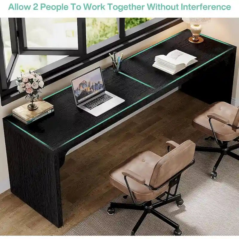 Bureau 2 personnes pour bureau à domicile, Grand bureau d'écriture pour 2 personnes
