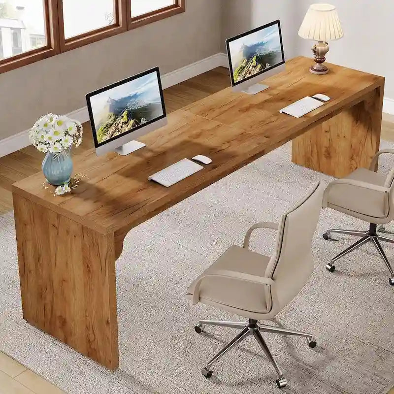 Bureau 2 personnes pour bureau à domicile, Grand bureau d'écriture pour 2 personnes