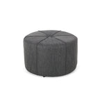 Pouf rond capitonné chant d'oiseau