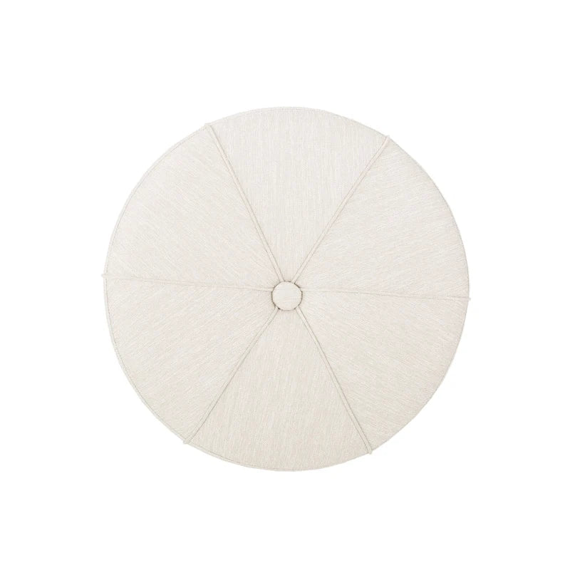 Pouf rond capitonné chant d'oiseau