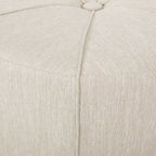 Pouf rond capitonné chant d'oiseau