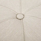 Pouf rond capitonné chant d'oiseau