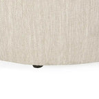 Pouf rond capitonné chant d'oiseau