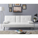 Collection ultime de canapés futons : Canapé futon avec accoudoirs et porte-gobelets, Canapé capitonné avec pieds en bois