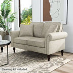 Causeuse traditionnelle en chenille avec coussins multiples