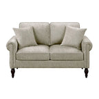 Causeuse traditionnelle en chenille avec coussins multiples