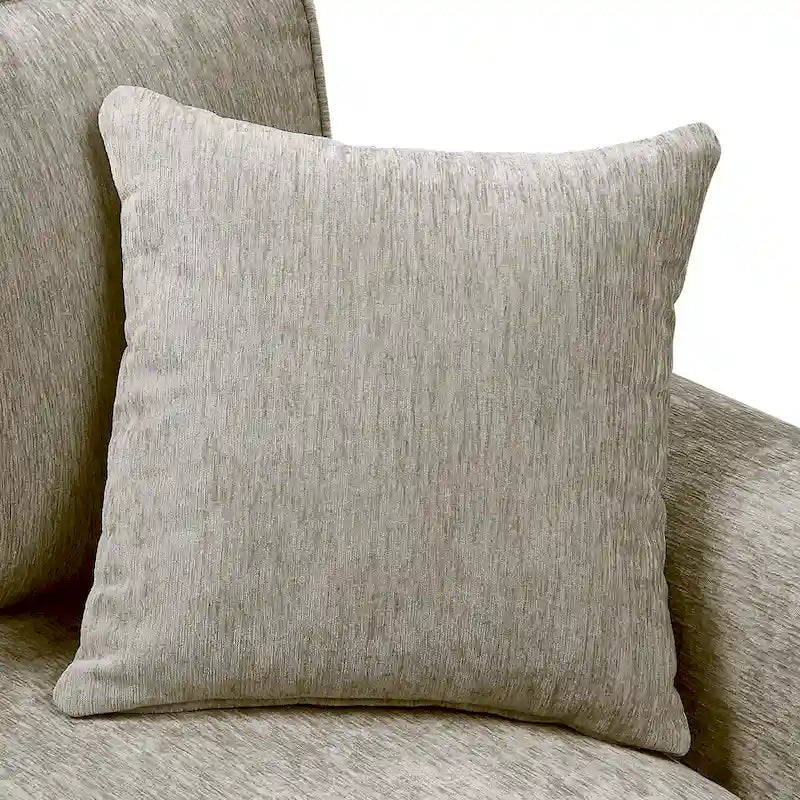 Causeuse traditionnelle en chenille avec coussins multiples