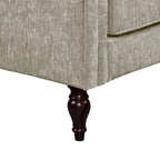 Causeuse traditionnelle en chenille avec coussins multiples