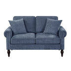 Causeuse traditionnelle en chenille avec coussins multiples