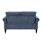 Causeuse traditionnelle en chenille avec coussins multiples