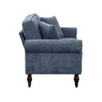 Causeuse traditionnelle en chenille avec coussins multiples
