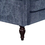 Causeuse traditionnelle en chenille avec coussins multiples