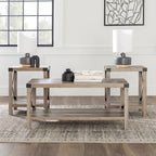 Ensemble de 3 tables basses et tables d'appoint