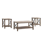 Ensemble de 3 tables basses et tables d'appoint