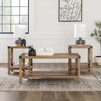 Ensemble de 3 tables basses et tables d'appoint