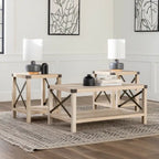 Ensemble de 3 tables basses et tables d'appoint