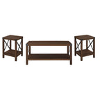 Ensemble de 3 tables basses et tables d'appoint
