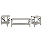 Ensemble de 3 tables basses et tables d'appoint