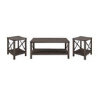 Ensemble de 3 tables basses et tables d'appoint