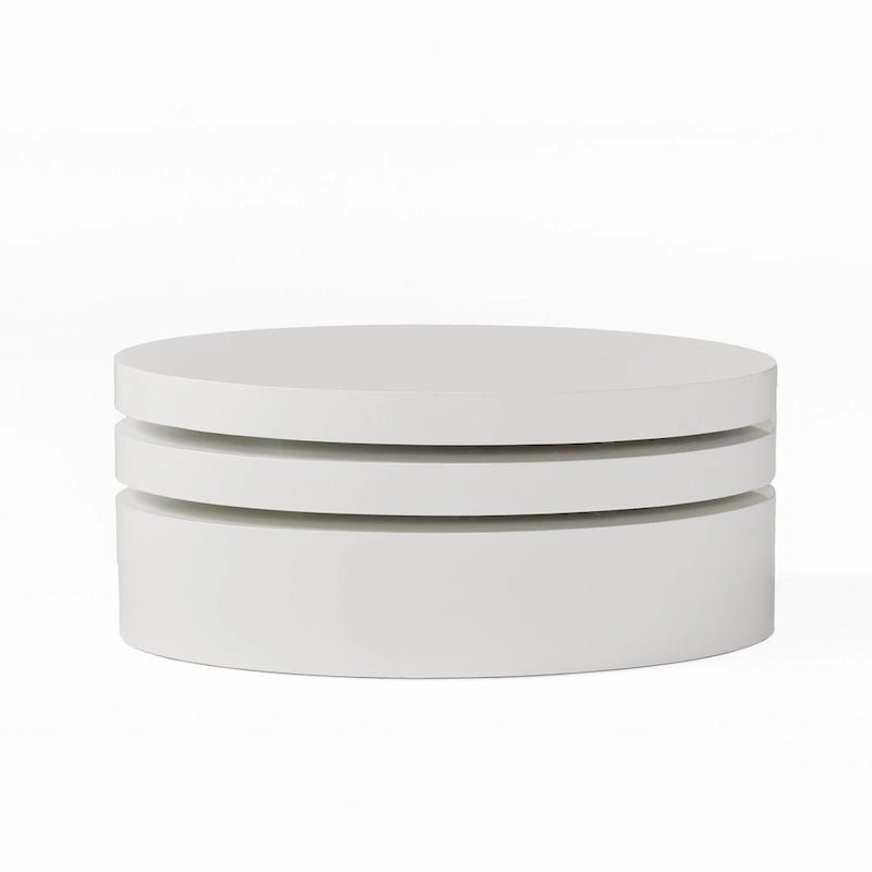 Petite table basse ovale pivotante Mod