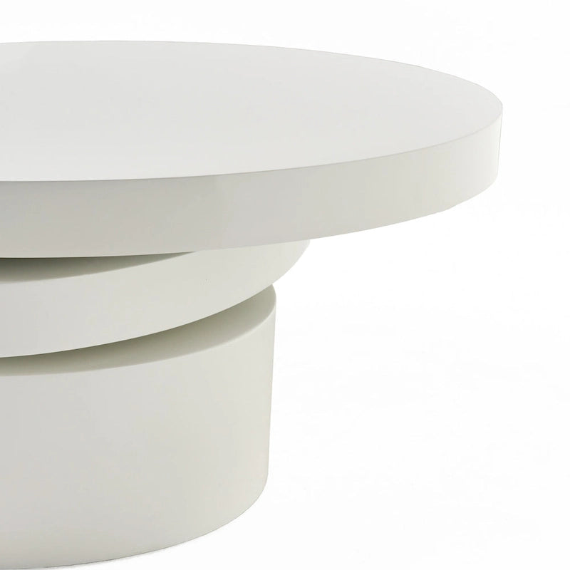 Petite table basse ovale pivotante Mod