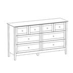 Commode de luxe multi-tiroirs en MDF : Solution de rangement moderne pour la maison
