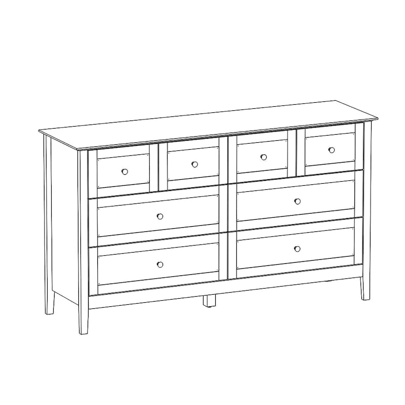 Commode de luxe multi-tiroirs en MDF : Solution de rangement moderne pour la maison