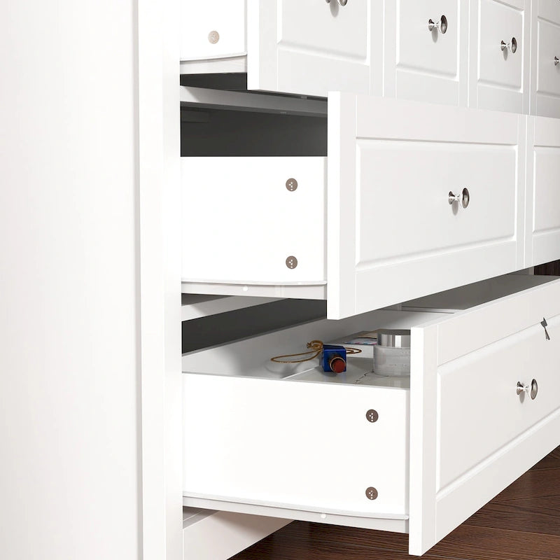 Commode de luxe multi-tiroirs en MDF : Solution de rangement moderne pour la maison