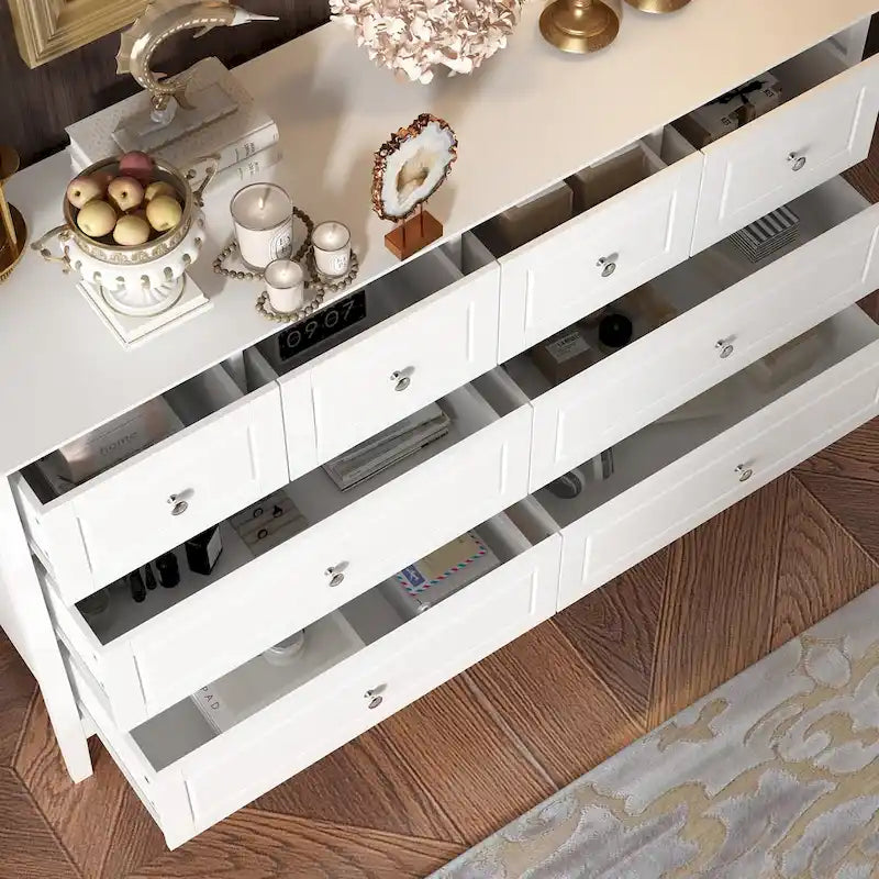 Commode de luxe multi-tiroirs en MDF : Solution de rangement moderne pour la maison