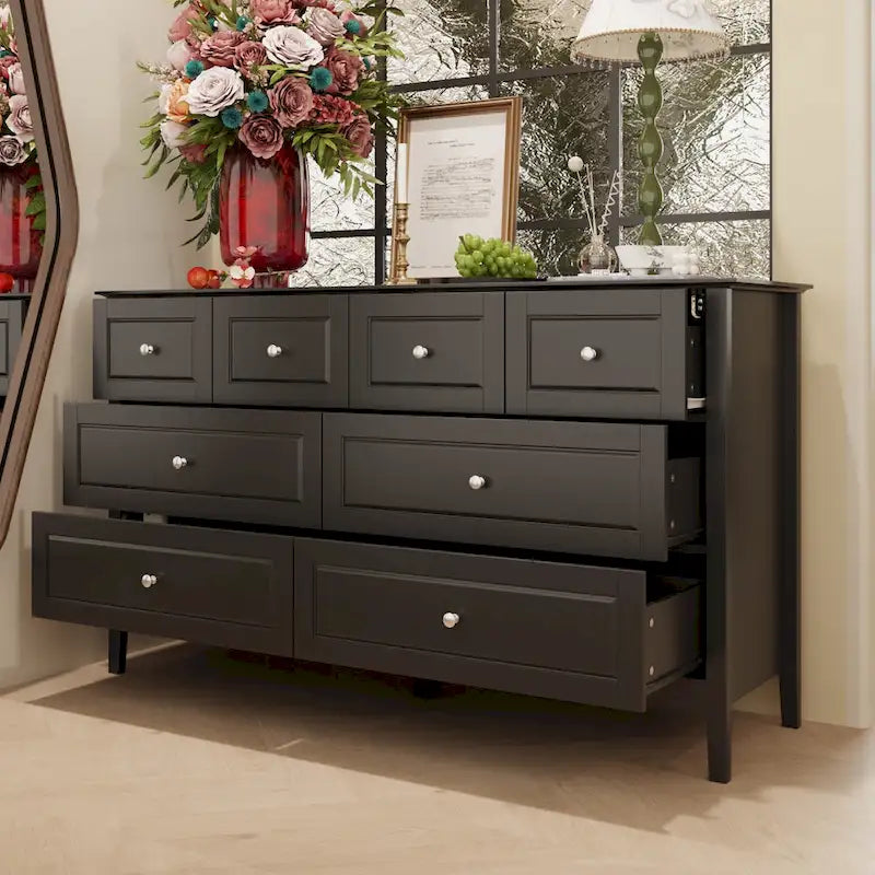 Commode de luxe multi-tiroirs en MDF : Solution de rangement moderne pour la maison