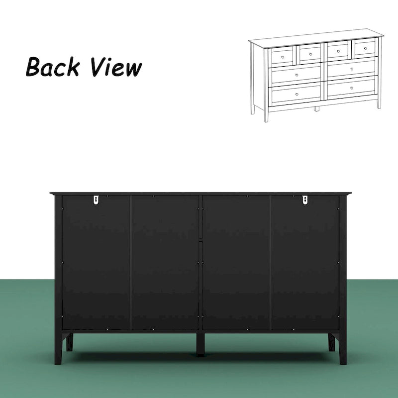 Commode de luxe multi-tiroirs en MDF : Solution de rangement moderne pour la maison