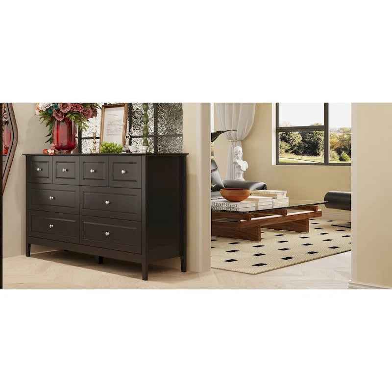Commode de luxe multi-tiroirs en MDF : Solution de rangement moderne pour la maison