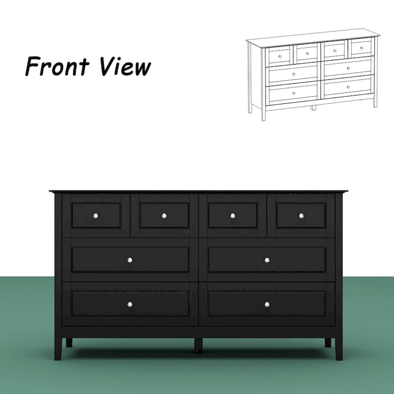 Commode de luxe multi-tiroirs en MDF : Solution de rangement moderne pour la maison