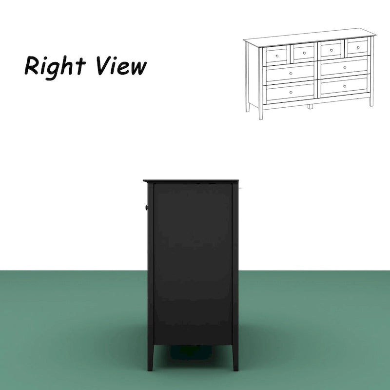 Commode de luxe multi-tiroirs en MDF : Solution de rangement moderne pour la maison