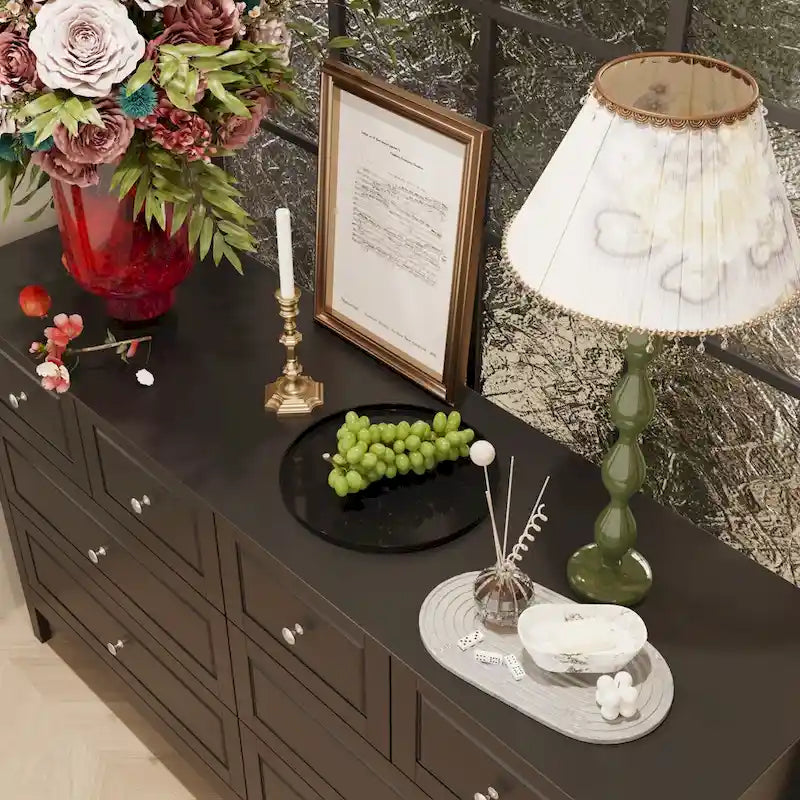 Commode de luxe multi-tiroirs en MDF : Solution de rangement moderne pour la maison