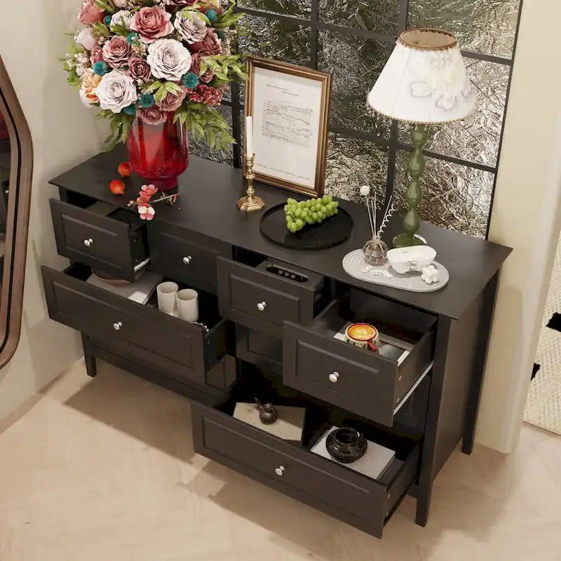 Commode de luxe multi-tiroirs en MDF : Solution de rangement moderne pour la maison