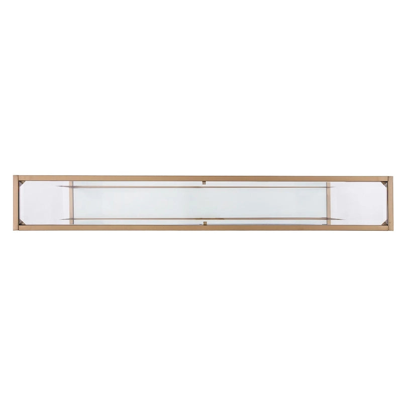 Meuble – Console étroite avec étagère en verre