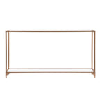 Meuble – Console étroite avec étagère en verre