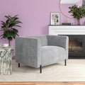 Fauteuil d'appoint rembourré et demi