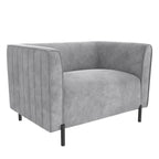 Fauteuil d'appoint rembourré et demi