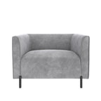 Fauteuil d'appoint rembourré et demi