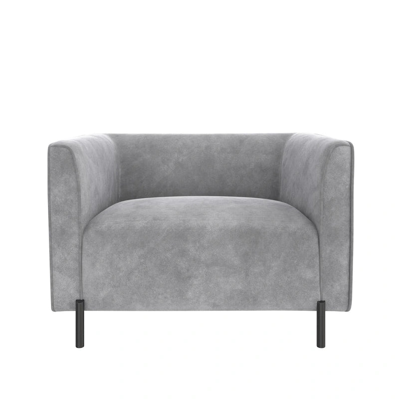 Fauteuil d'appoint rembourré et demi