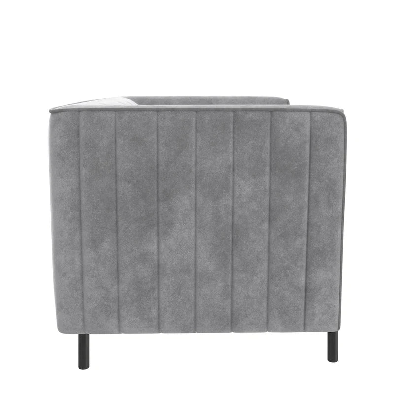 Fauteuil d'appoint rembourré et demi