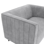 Fauteuil d'appoint rembourré et demi
