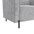 Fauteuil d'appoint rembourré et demi