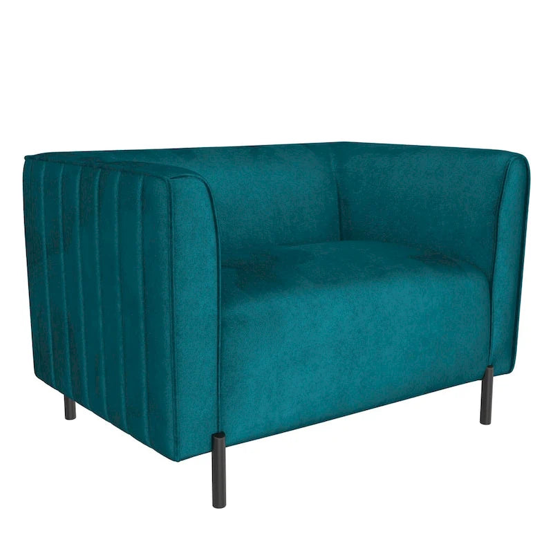 Fauteuil d'appoint rembourré et demi
