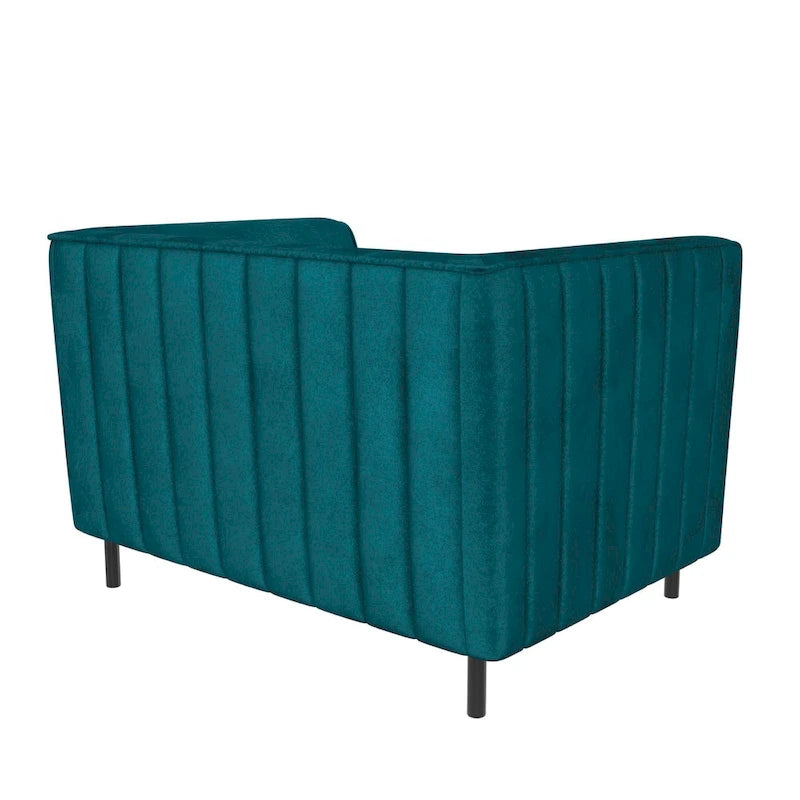 Fauteuil d'appoint rembourré et demi