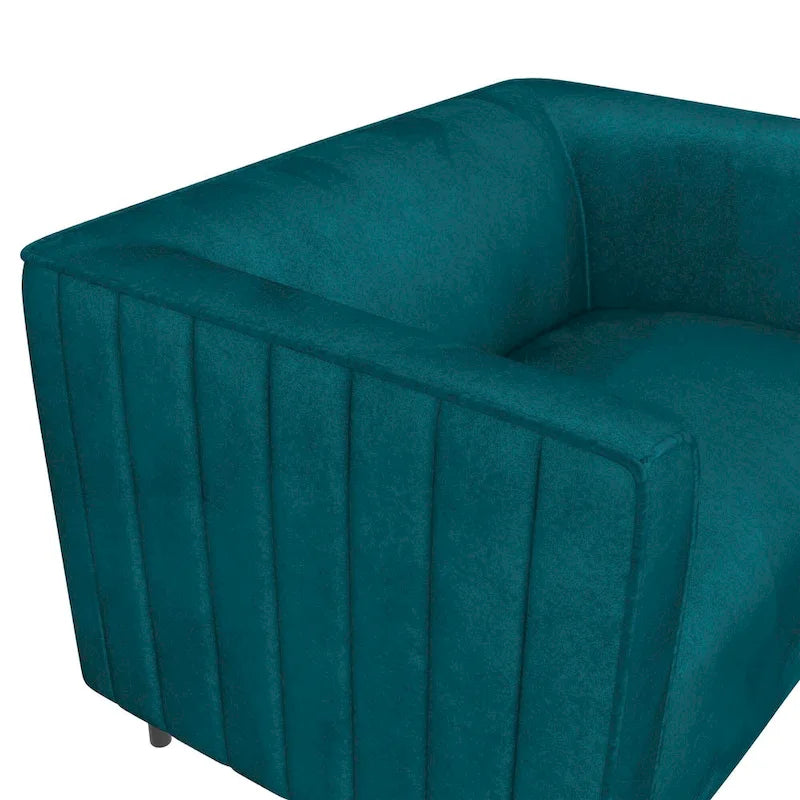 Fauteuil d'appoint rembourré et demi